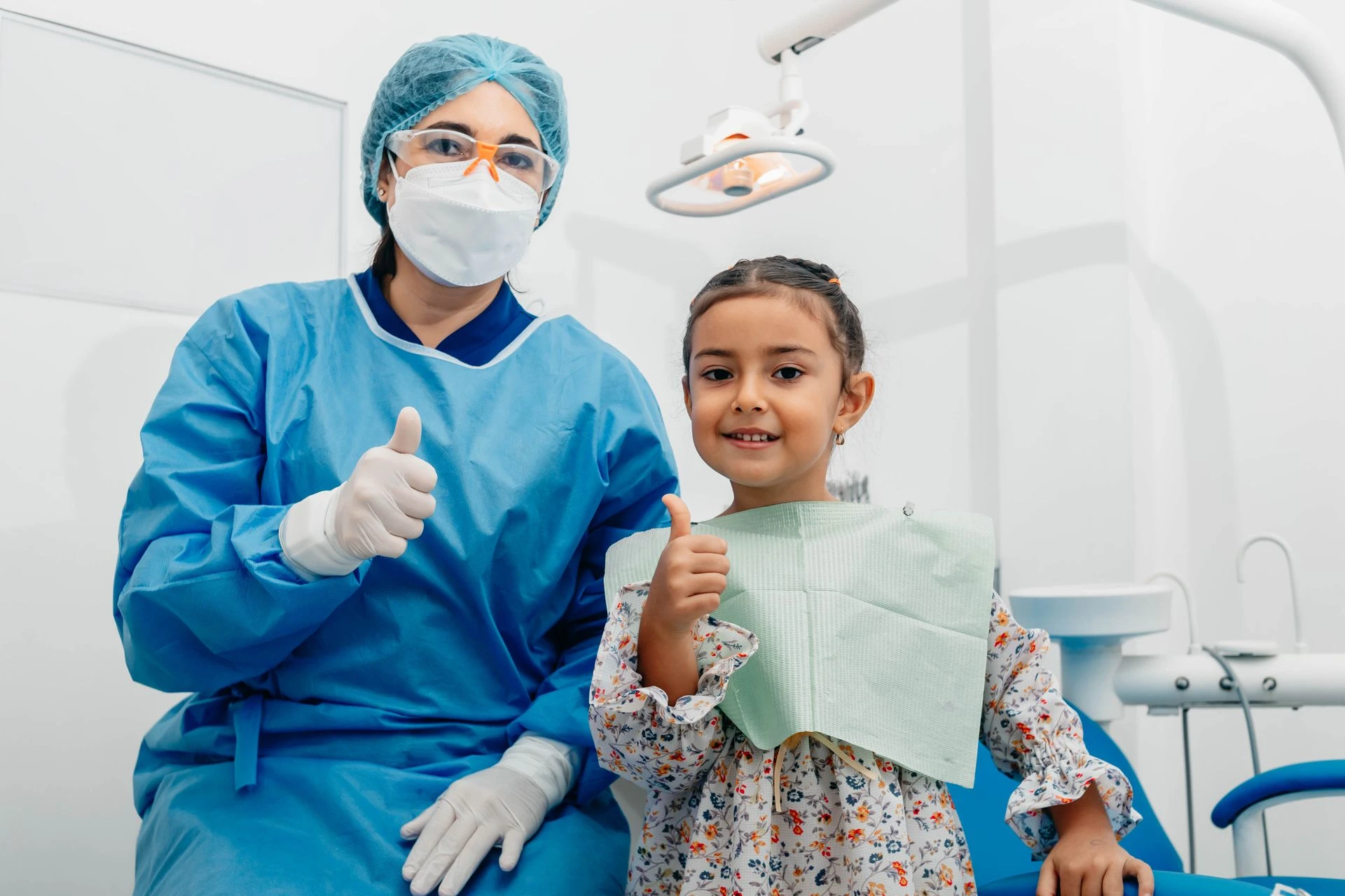 Dentist and Child smiling